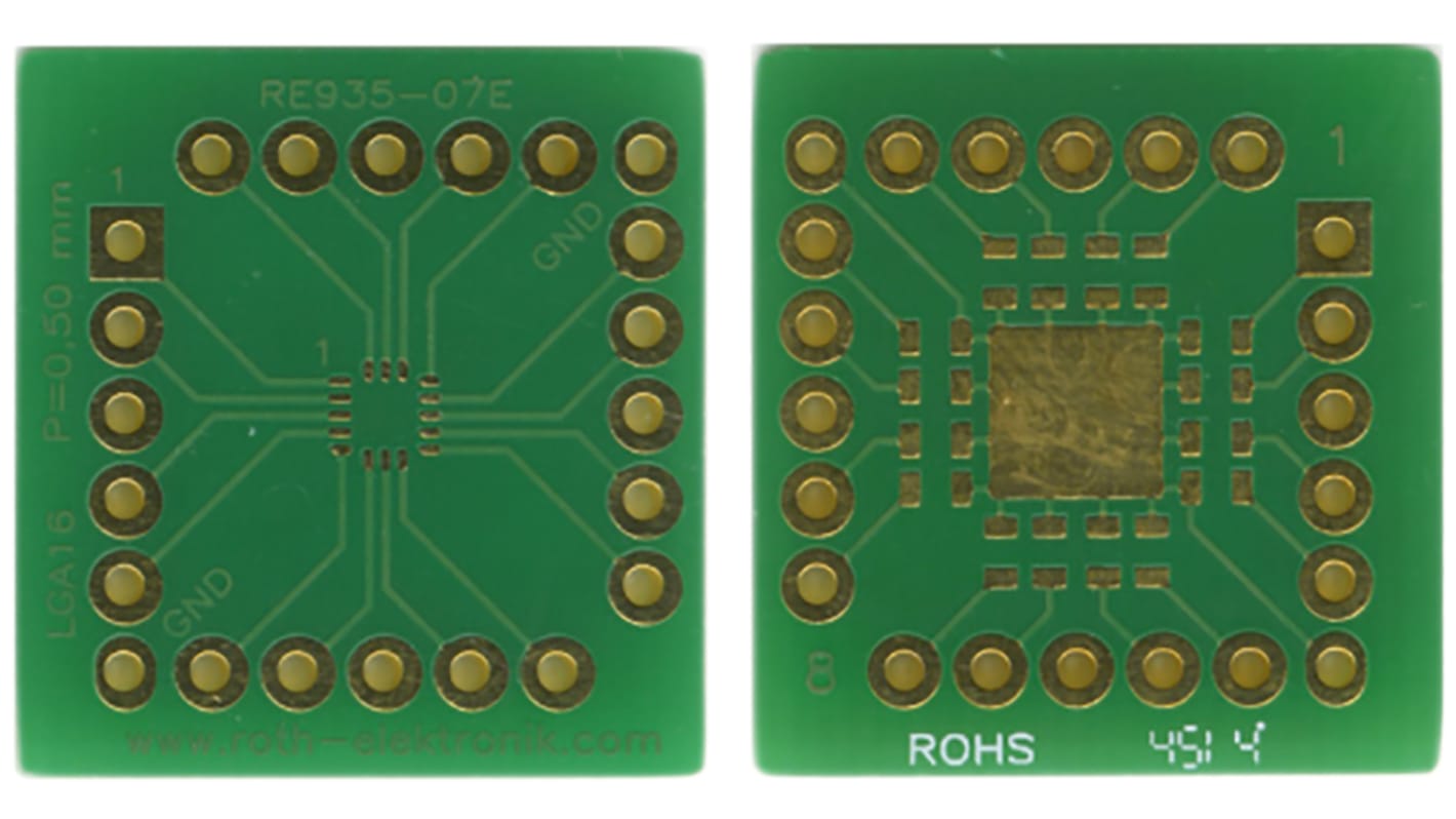 Placa Complementaria RE935-07E, dos lados 21.59 x 20.32 x 1.5mm