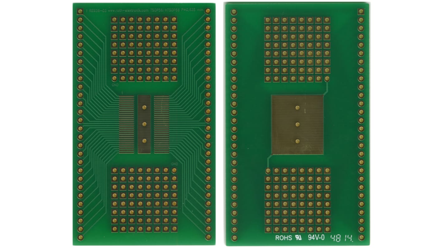 Roth Elektronik Multiadapter mit Adaptionsplatine Epoxidfaserverstärktes Glas 35μm 2-seitig 73.66 x 43.18 x 1.5mm