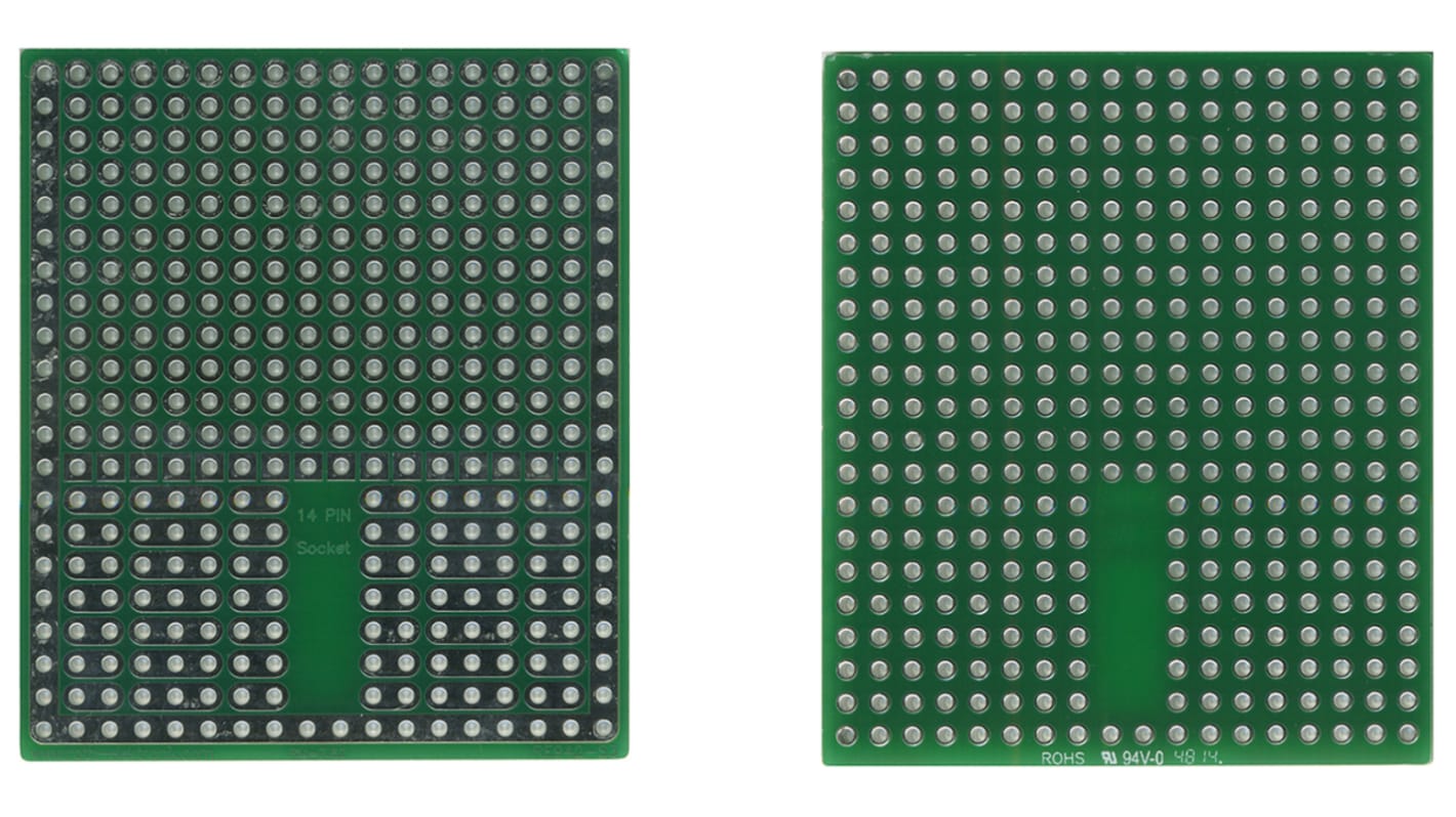 Breadboard saldabile con circuito stampato di adattamento Roth Elektronik, 55.24 x 46.99 x 1.5mm