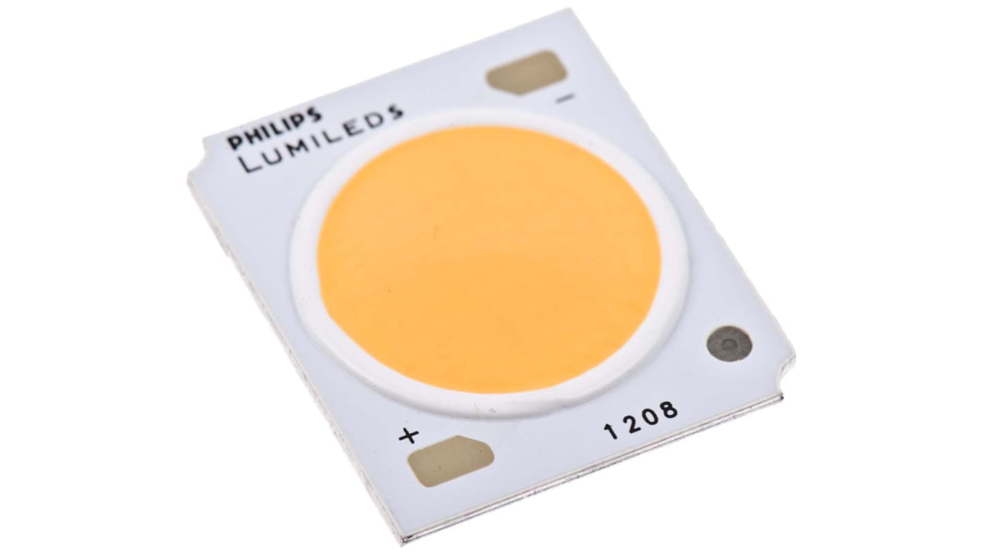 Lumileds LUXEON CoB Gen2 CoB-LED, 35 V, 2700K, 3848 lm, Weiß, 1800mA, 24 x 20 x 1.5mm, 15mm, 115°, Ra 80