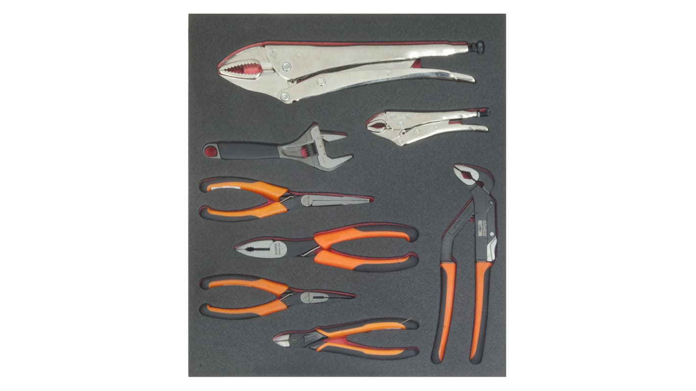 Bahco 8 Piece Maintenance Tool Kit with Foam Inlay