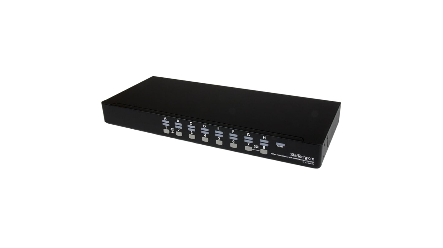 Przełącznik KVM Bez audio SV1631DUSBUK, 16-portowy USB 1 1, StarTech.com VGA