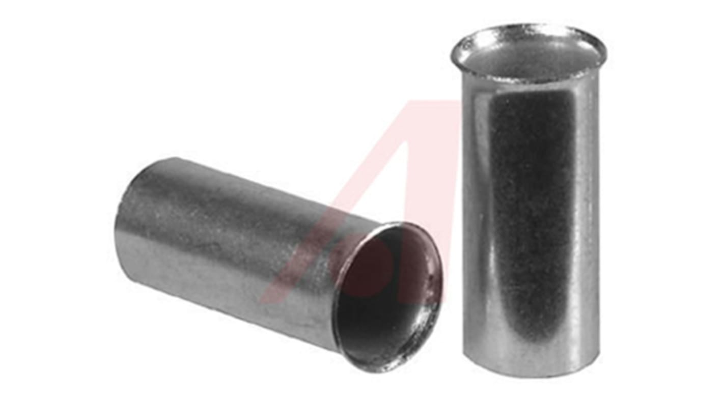 Altech Crimp Bootlace Ferrule, 12mm Pin Length, 4.9mm Pin Diameter, 10mm² Wire Size