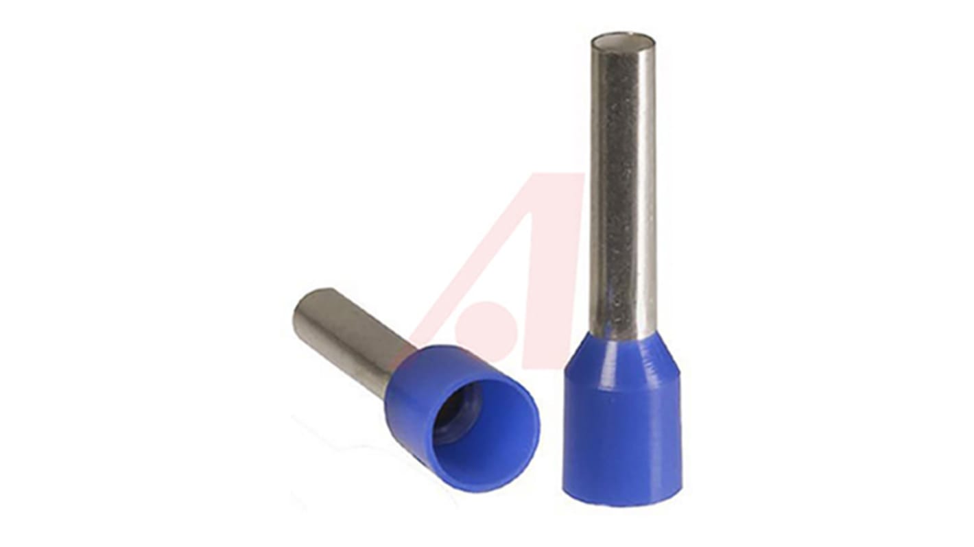 Altech Insulated Crimp Bootlace Ferrule, 12mm Pin Length, 2.5mm Pin Diameter, 2.5mm² Wire Size, Blue