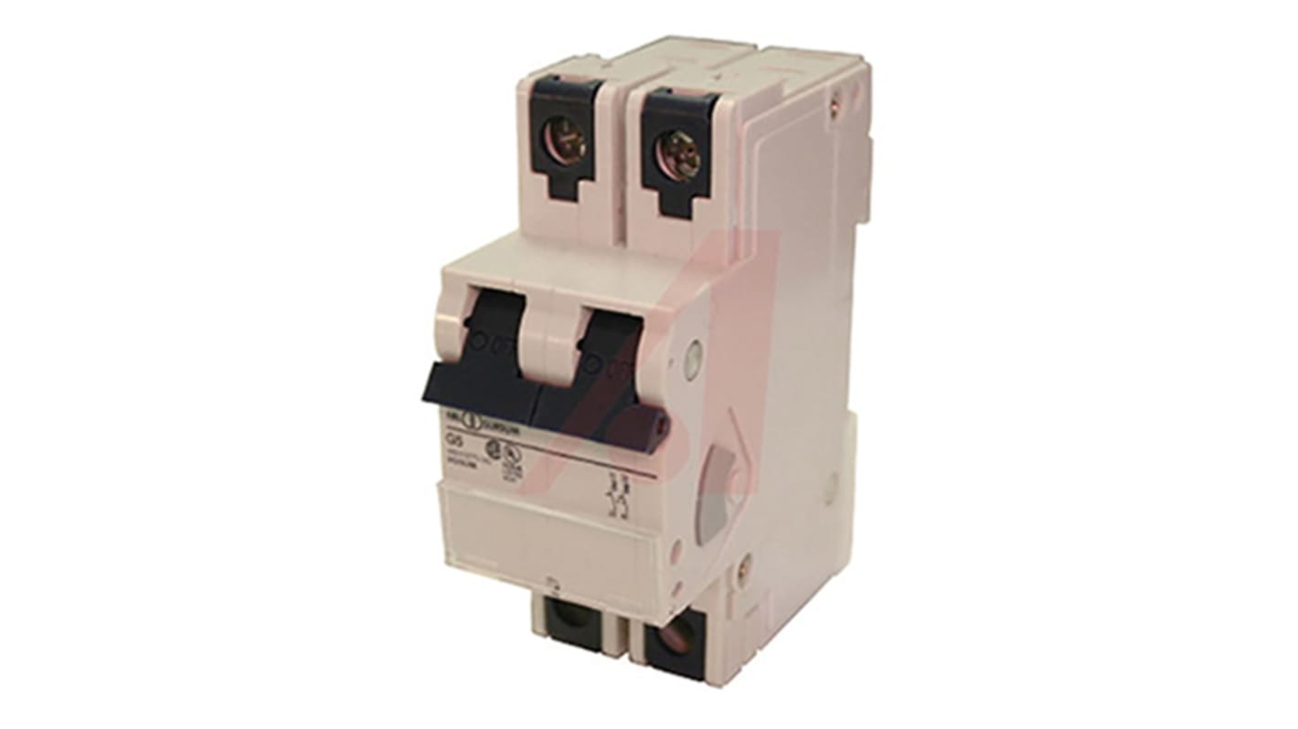 Altech Thermal Circuit Breaker - V-EA 2 Pole 277V Voltage Rating DIN Rail Mount, 30A Current Rating