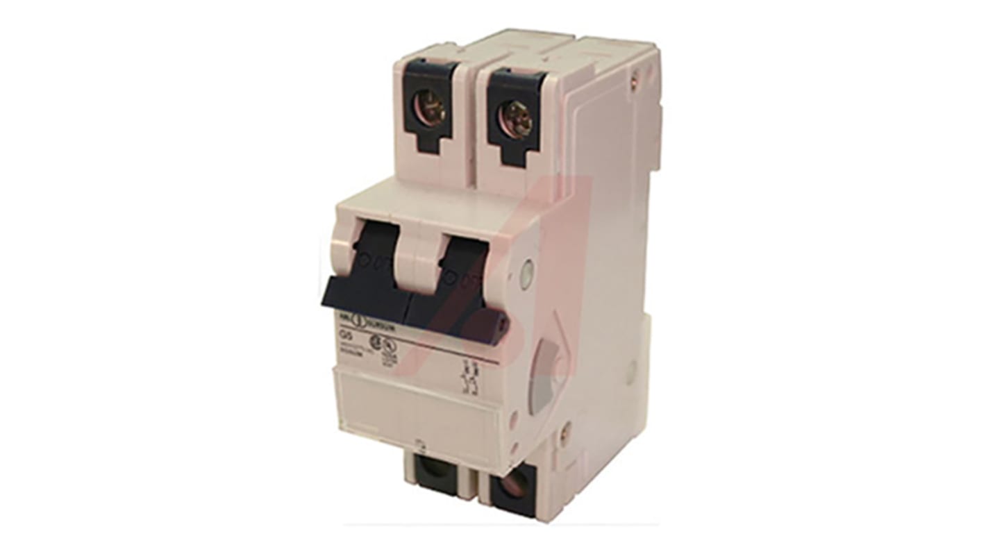 Altech Thermal Circuit Breaker - V-EA 2 Pole 277V Voltage Rating DIN Rail Mount, 0.3A Current Rating