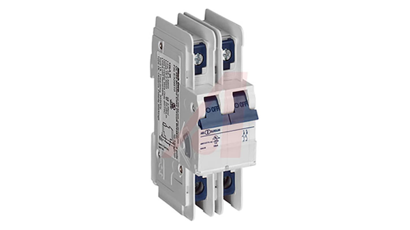 Altech Thermal Magnetic Circuit Breaker - UL 2 Pole 480Y/277V Voltage Rating DIN Rail Mount, 25A Current Rating