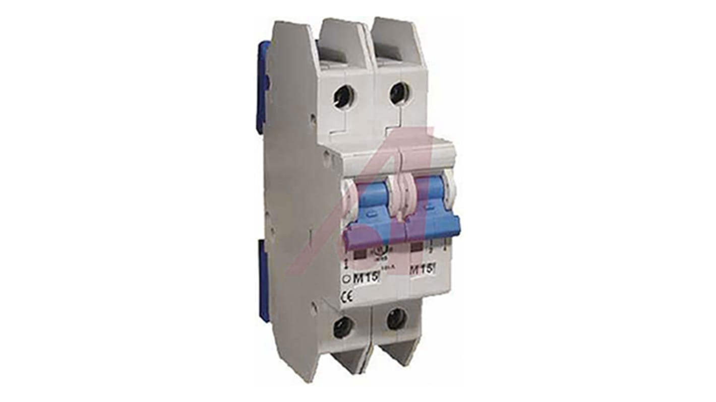 Altech Thermal Magnetic Circuit Breaker - L 2 Pole DIN Rail Mount, 6A Current Rating