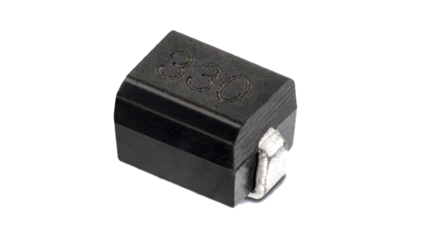 Wurth, WE-GFH, 3225 Unshielded Wire-wound SMD Inductor with a Powdered Iron Core, 47 μH ±10% Moulded 250mA Idc Q:35