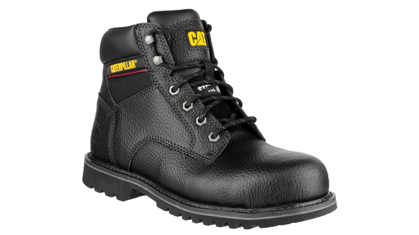 CAT Electric 6" Black Steel Toe Capped Men's Safety Boots, UK 12, EU 47