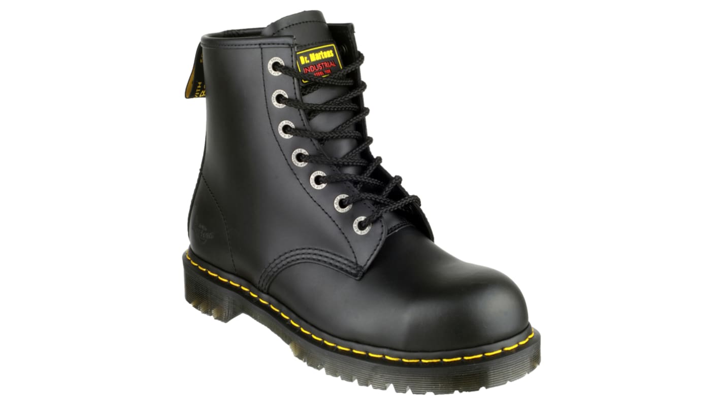 Dr Martens Icon 7B10 Black Steel Toe Capped Men's Safety Boots, UK 9, EU 43