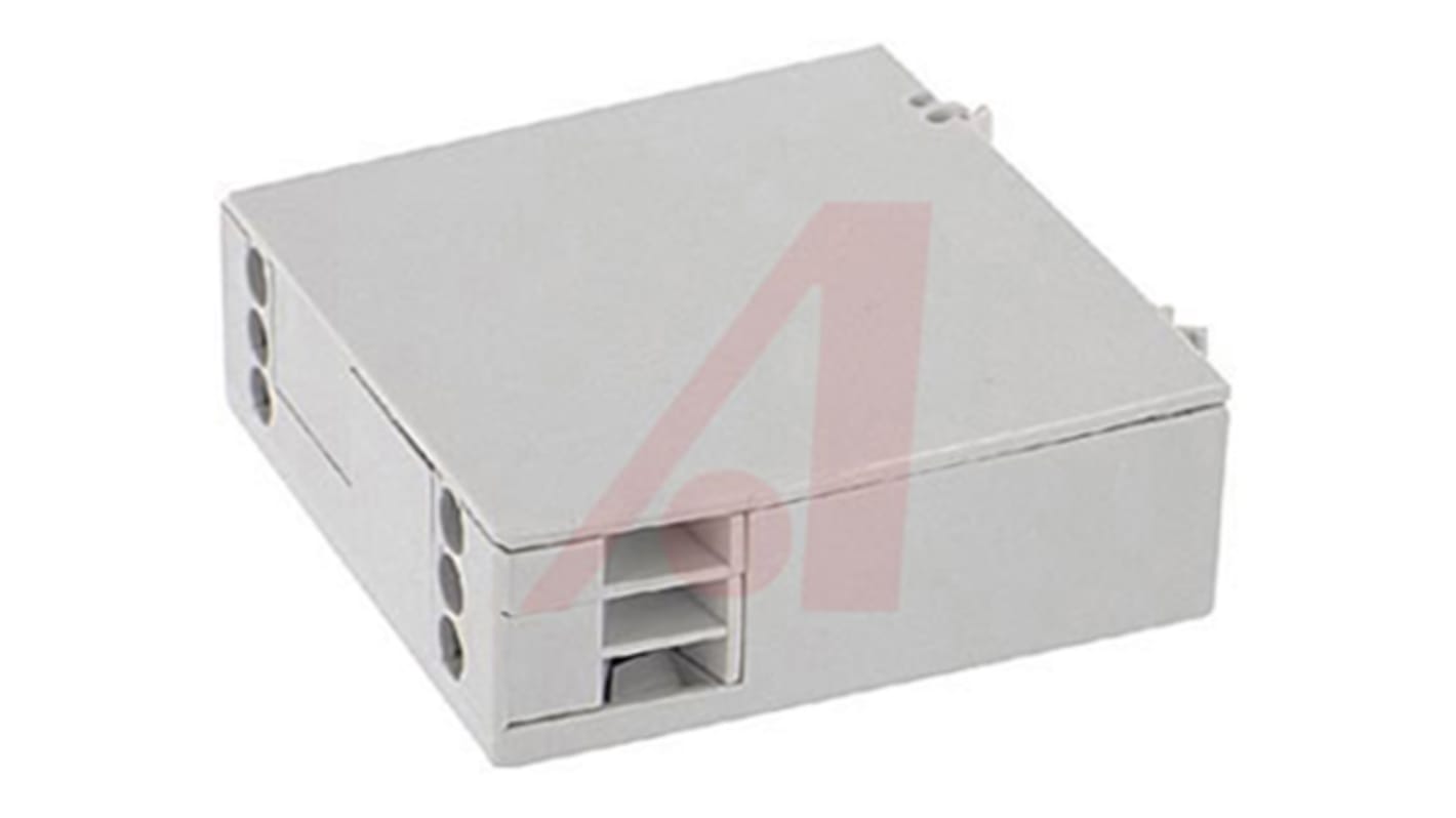 Altech Vented Enclosure Type KO4070 Series , 24 x 68 x 60mm, Glass Filled Polycarbonate DIN Rail Enclosure