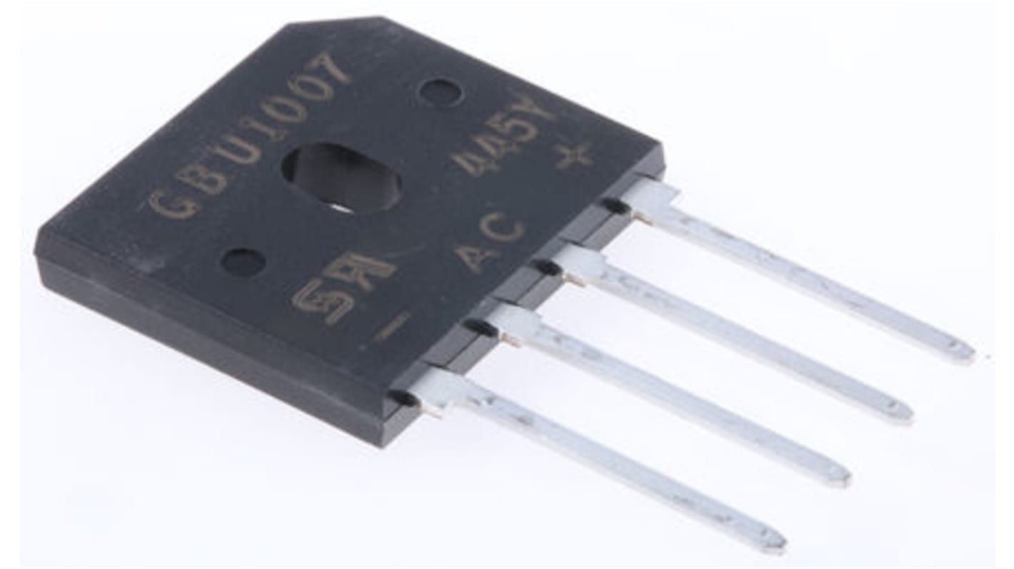 Taiwan Semiconductor 整流用 ブリッジダイオード 単相 8A, 200V, 22.3 x 3.56 x 18.8mm, GBU803