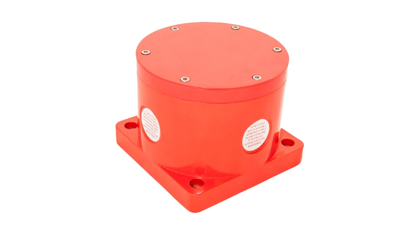 Moflash JB150 Series Red Junction Box, IP66, 10 Terminals, ATEX, IECEx, 150 x 150 x 120mm