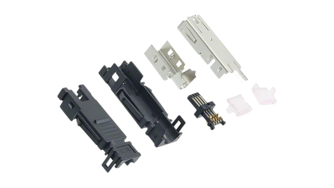 TE Connectivity, Type I Cable Mount Mini I/O Connector Female, 8 Way, Shielded