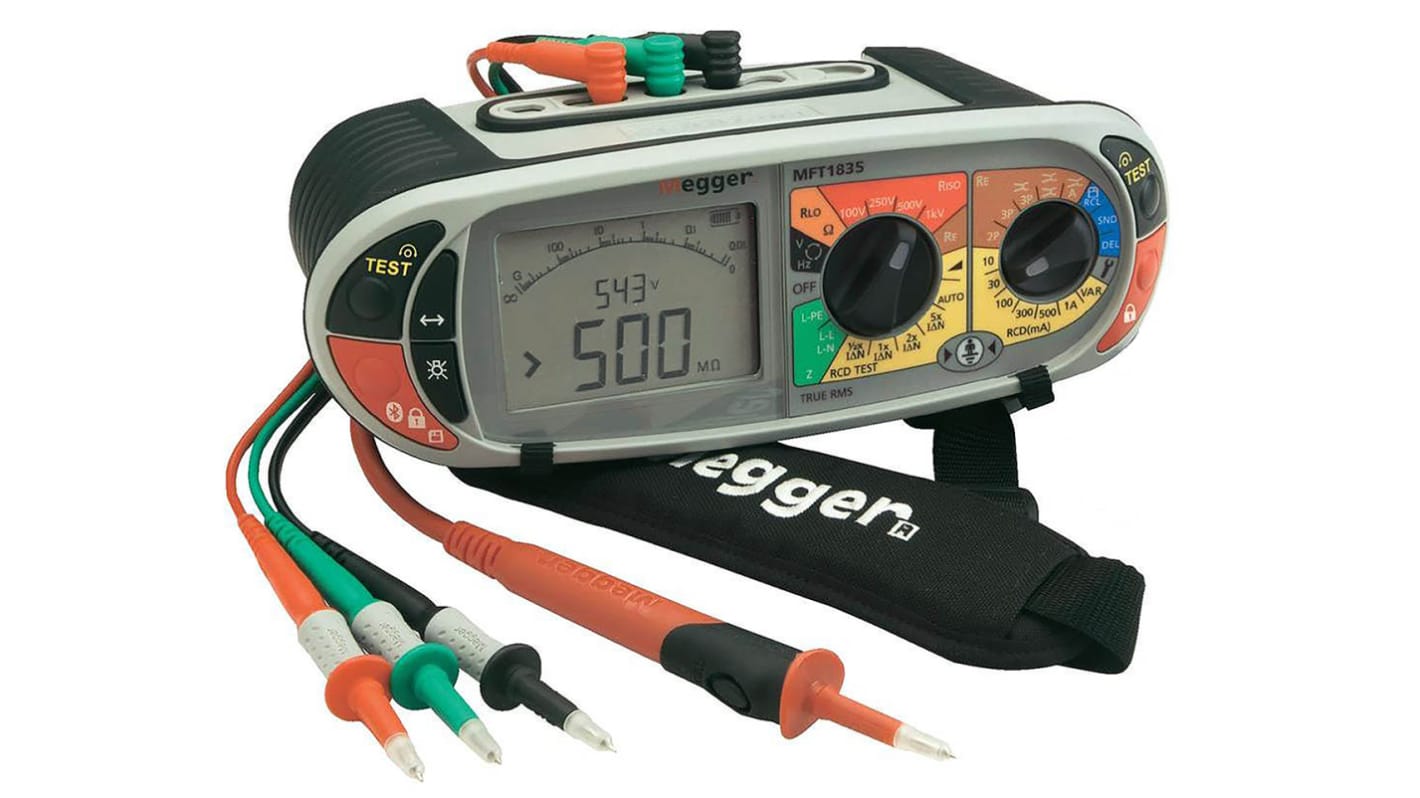 Megger MFT1835 Multifunction Tester, 1000V , Earth Resistance Measurement With Europe Mains