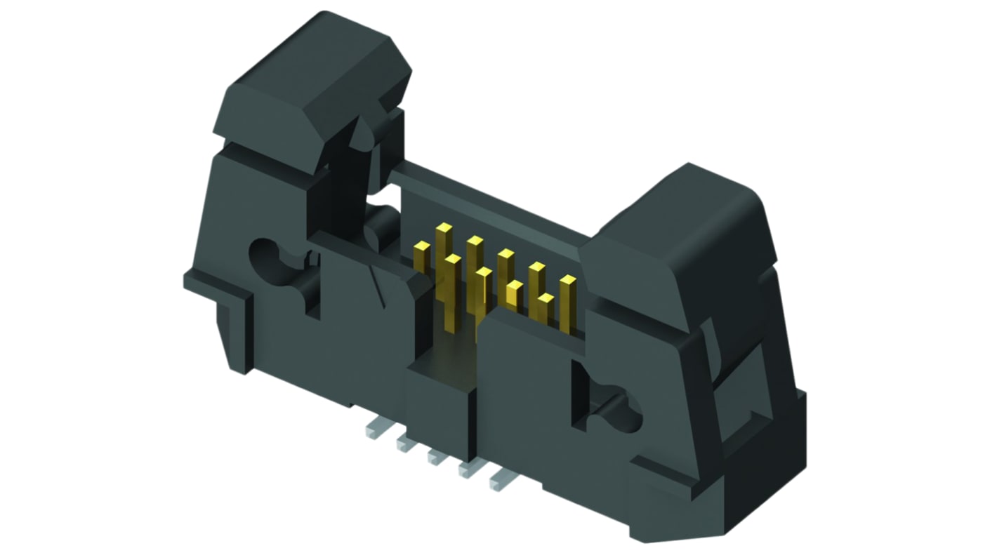 Samtec EHF Series Straight Surface Mount PCB Header, 40 Contact(s), 1.27mm Pitch, 2 Row(s), Shrouded