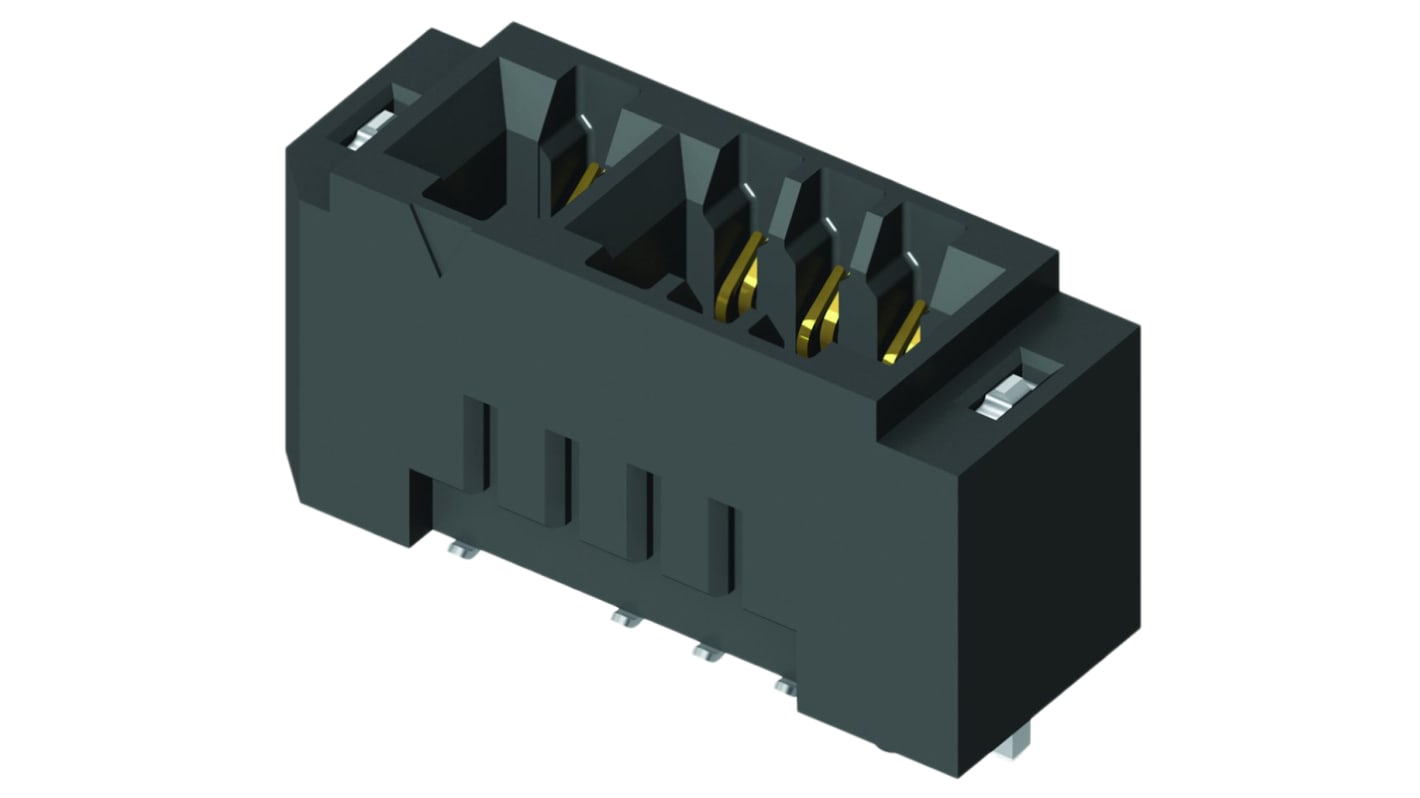 Samtec MEC2 Series Female Edge Connector, Surface Mount, 40-Contacts, 2mm Pitch, 2-Row, Solder Termination