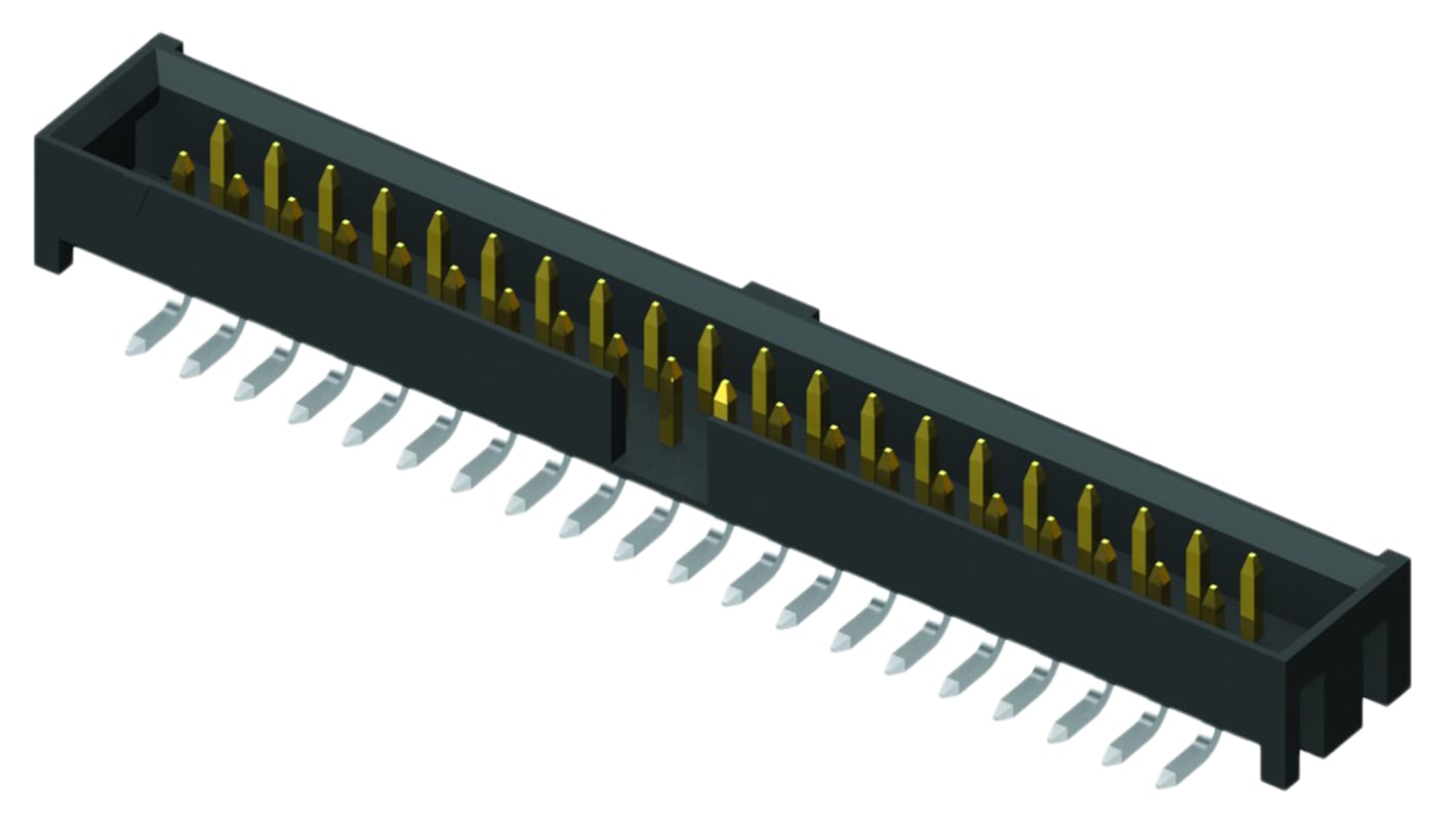 Samtec STMM Series Straight Surface Mount PCB Header, 40 Contact(s), 2.0mm Pitch, 2 Row(s), Shrouded