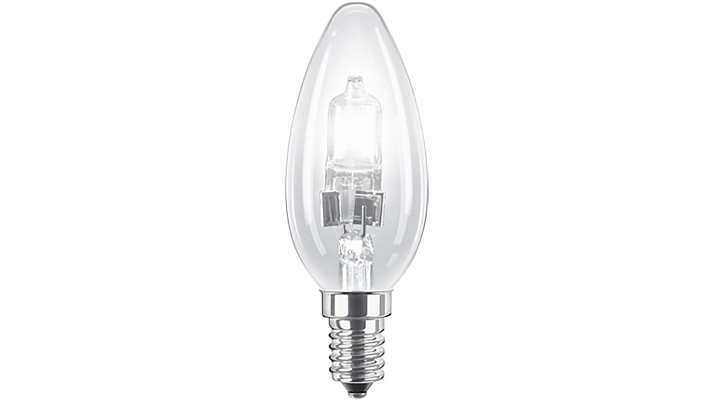 Philips Kerze Halogenlampe 240 V / 18 W, 204 lm, 2000h, SES/E14 Sockel, Ø 36mm x 99,2 mm