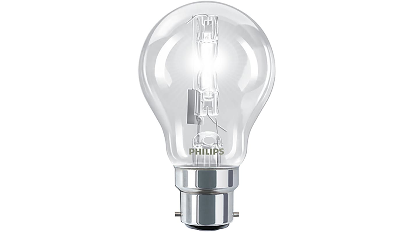 Philips 70 W Clear Halogen Bulb BC / B22d, 240 V, 56mm