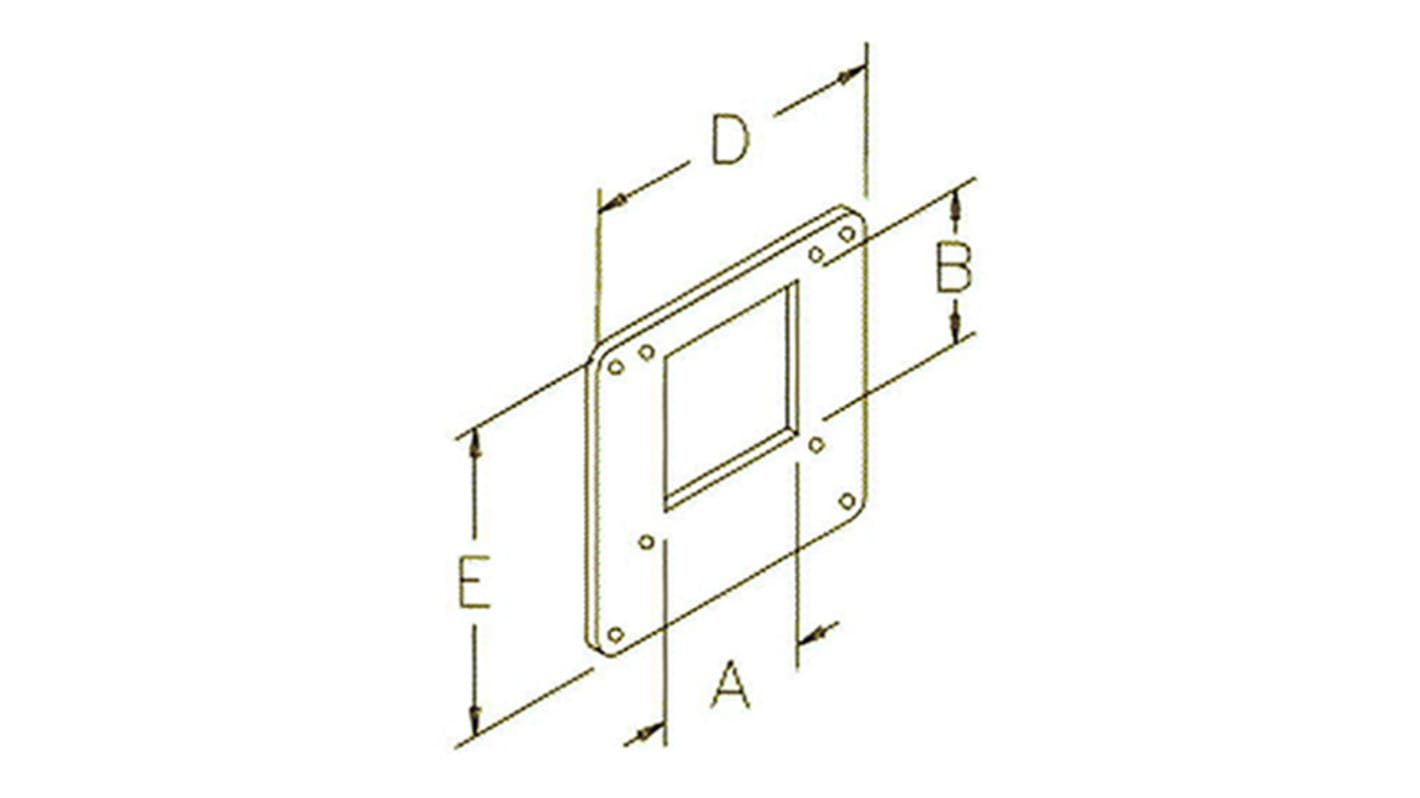 Hoffman Enclosures Kabelkanal Reduzierstück, Typ Reduzierer, Stahl, 152 x 152mm