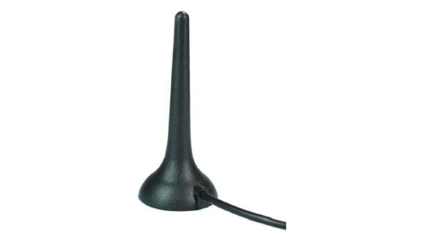 Anténa WiFi Všesměrový 2J301M-300RG174-C20N Externí Magnetický Krátký SMA 2J Antenna 3mm 2.2dBi 2G (GSM/GPRS), 3G (UTMS)