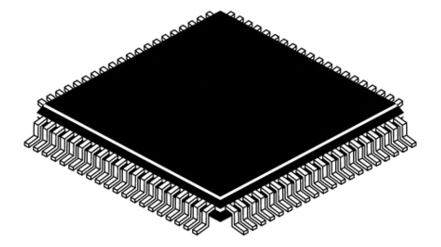 Mikrokontrolér DF71464AN80FPV 32bit SH-2 80MHz 256 kB Flash 8 kB RAM, počet kolíků: 80, LQFP