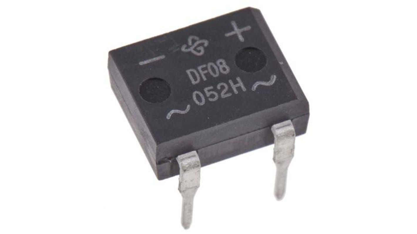 Vishay Brückengleichrichter, 1-phasig 1A 400V THT 1.1V DFM 4-Pin 5μA