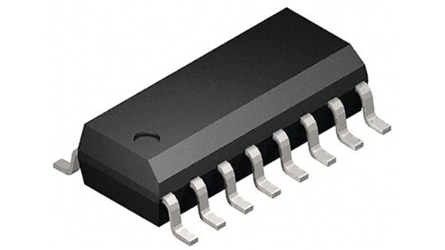 Vishay SMD Quad Optokoppler / NPN-Fototransistor-Out, 16-Pin SMD, Isolation 5,3 kV eff