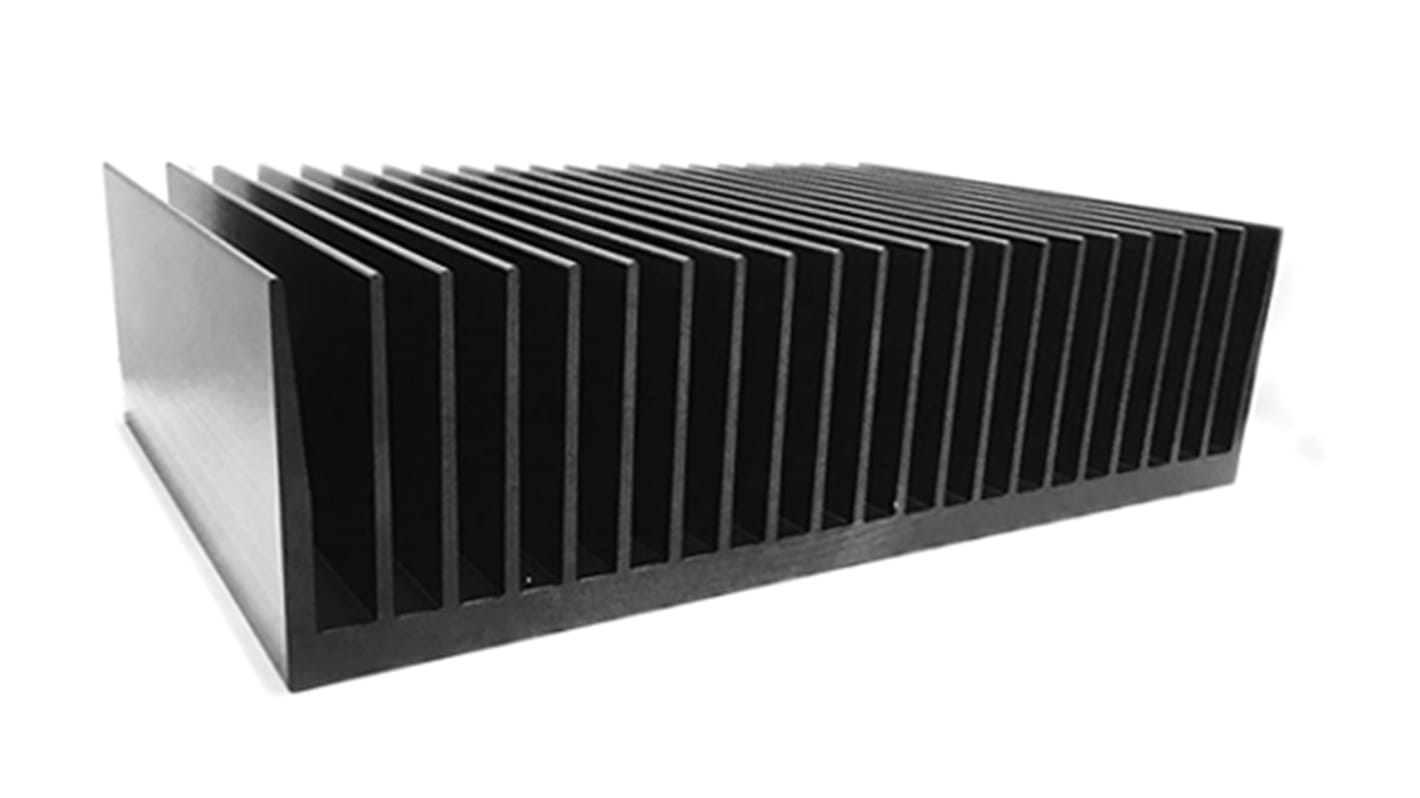 Heatsink, Universal Rectangular Alu, 0.09°C/W, 150 x 300 x 83mm, PCB Mount