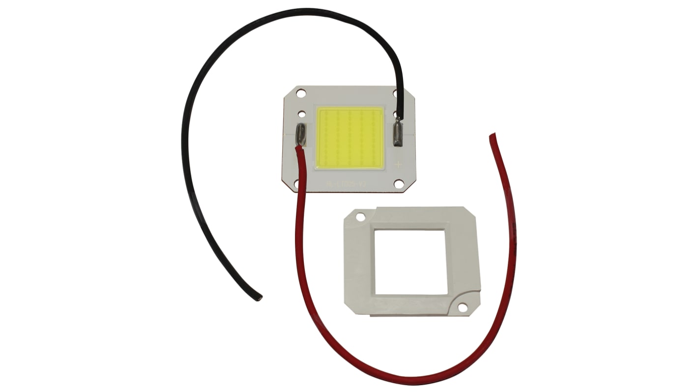 PowerLED CoB-LED, 31,5 V, 3000K, 6050 lm @ 3000 K, Weiß, 2000 (Max.)mA, 46 x 40 x 2.2mm, 50W, 120°, Ra 70