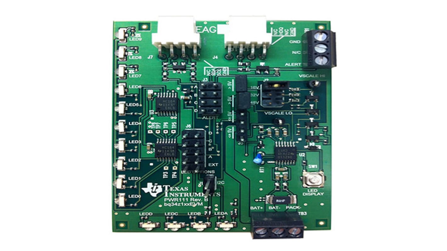 Placa de evaluación Monitorización de batería Texas Instruments - BQ34Z100EVM