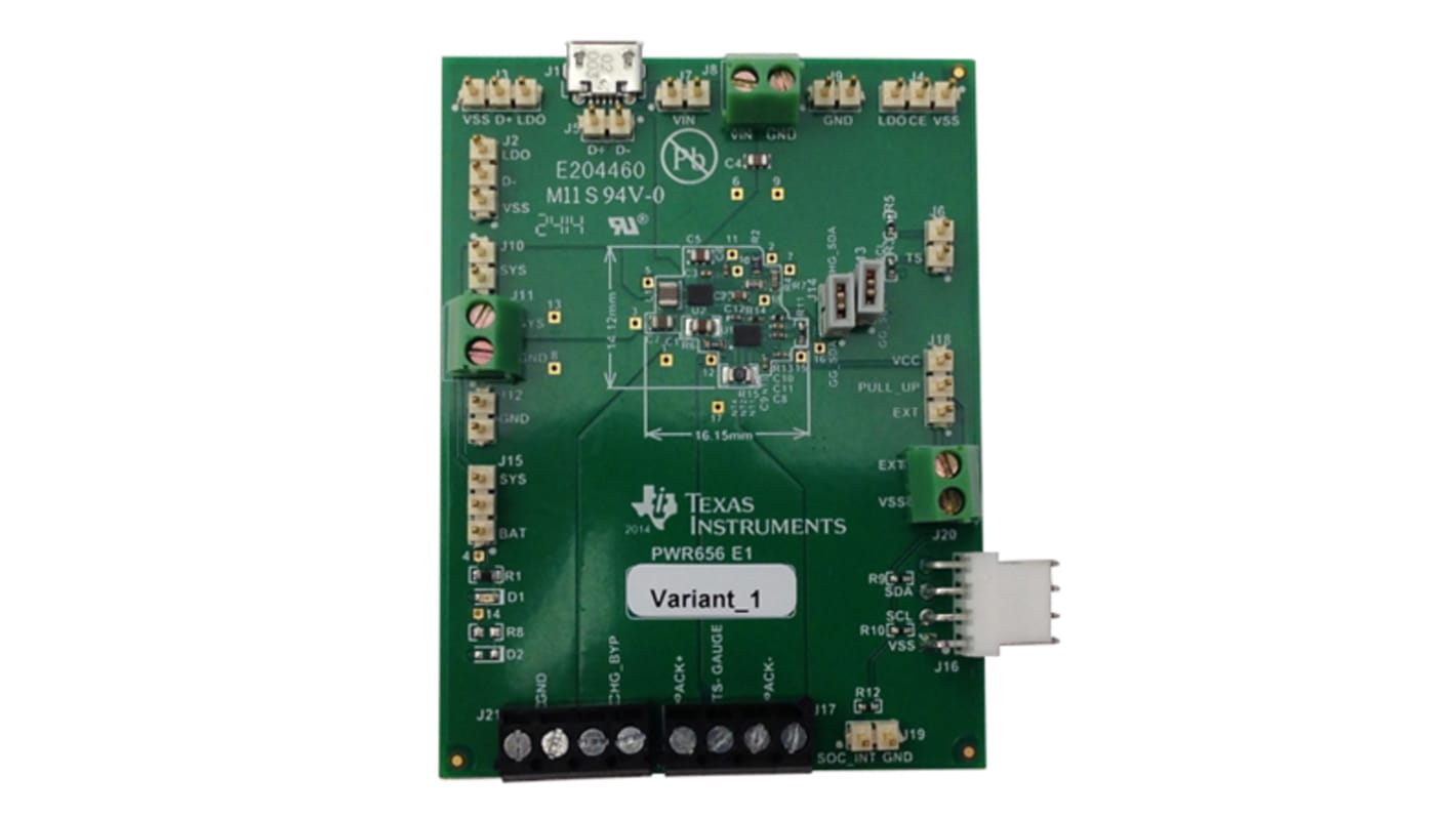 Kit de evaluación Monitorización de batería Texas Instruments - BQ27532EVM-656