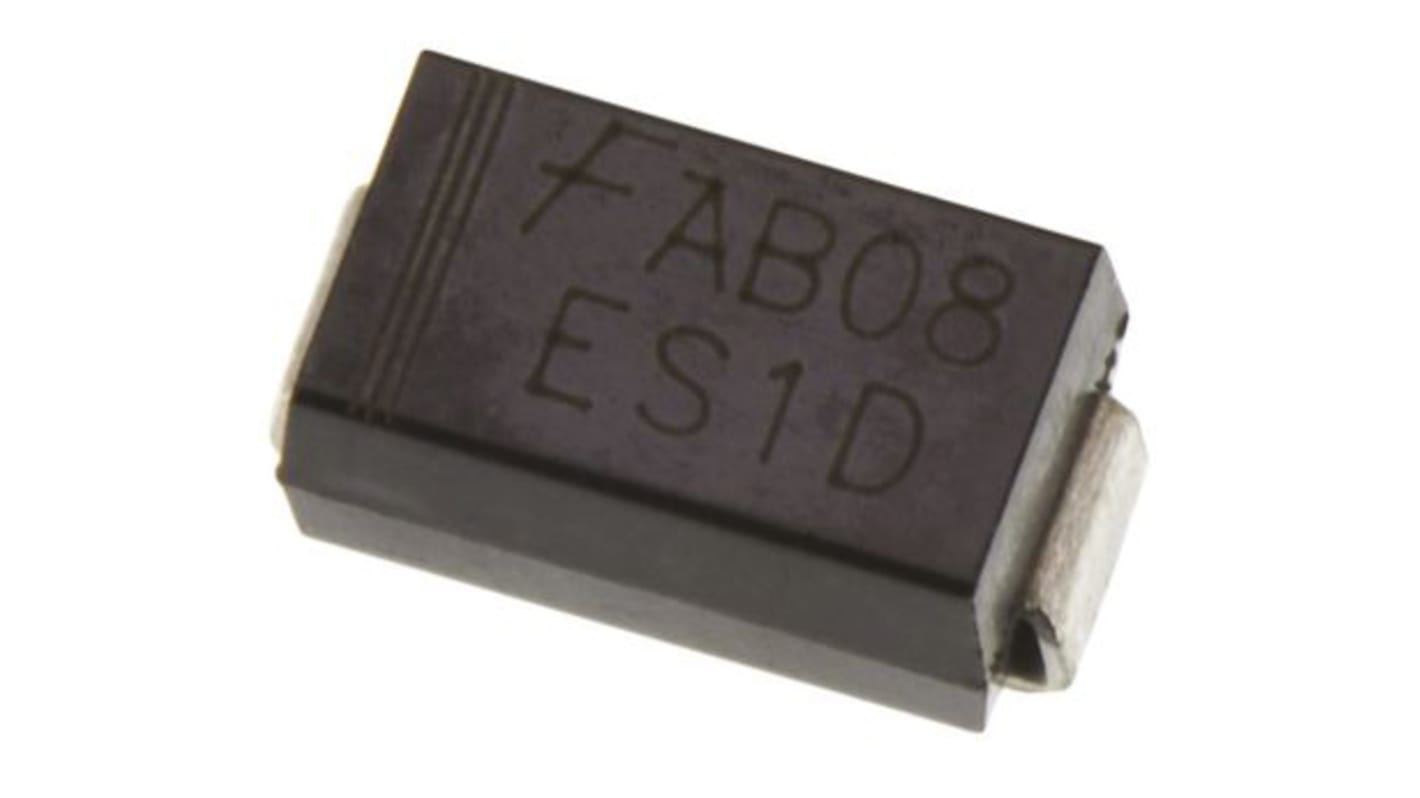 onsemi スイッチングダイオード 表面実装, 1A, 200V, シングル,エレメント数 1 DO-214BA (GF1), 2-Pin 1.1V