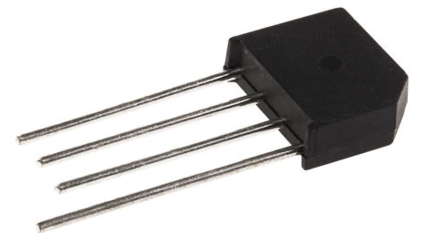 Vishay Brückengleichrichter, 1-phasig 4A 100V THT 1.1V KBL 4-Pin 5μA
