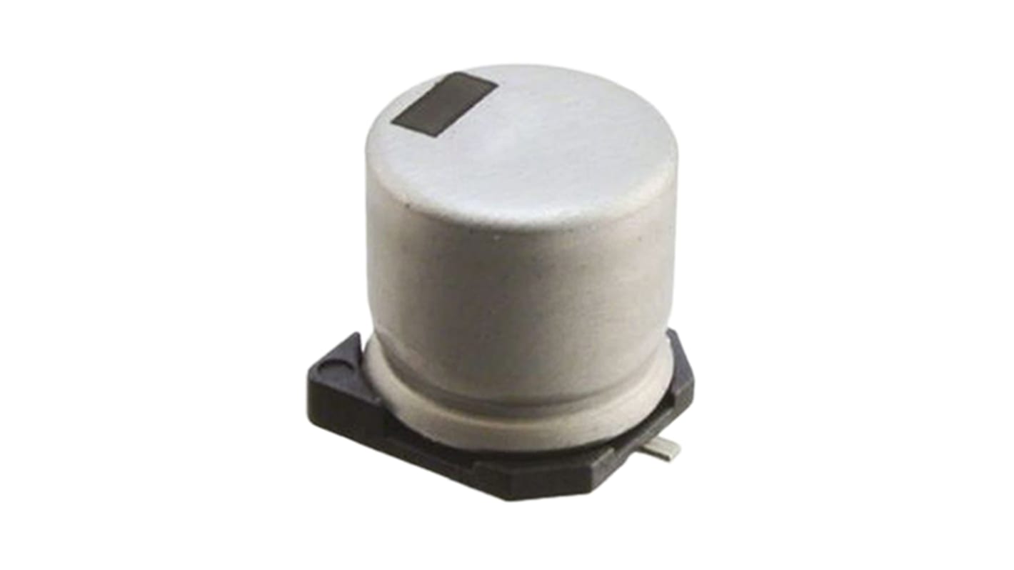 Vishay 150 CRZ, SMD Aluminium-Elektrolyt Kondensator 220μF ±20% / 100V dc x 16mm x 16mm, bis 105°C