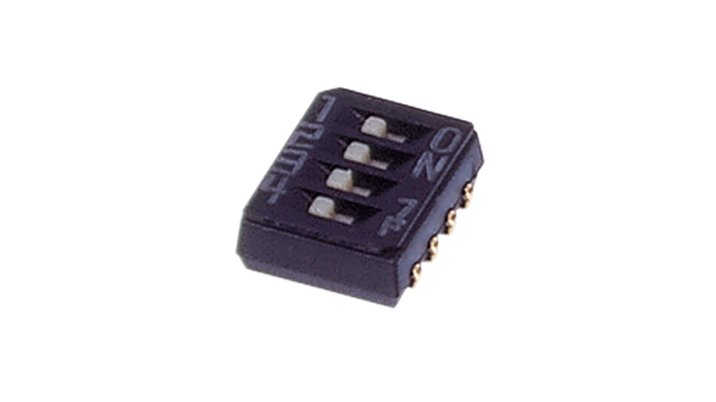 Nidec Components 4 Way Surface Mount DIP Switch SPST