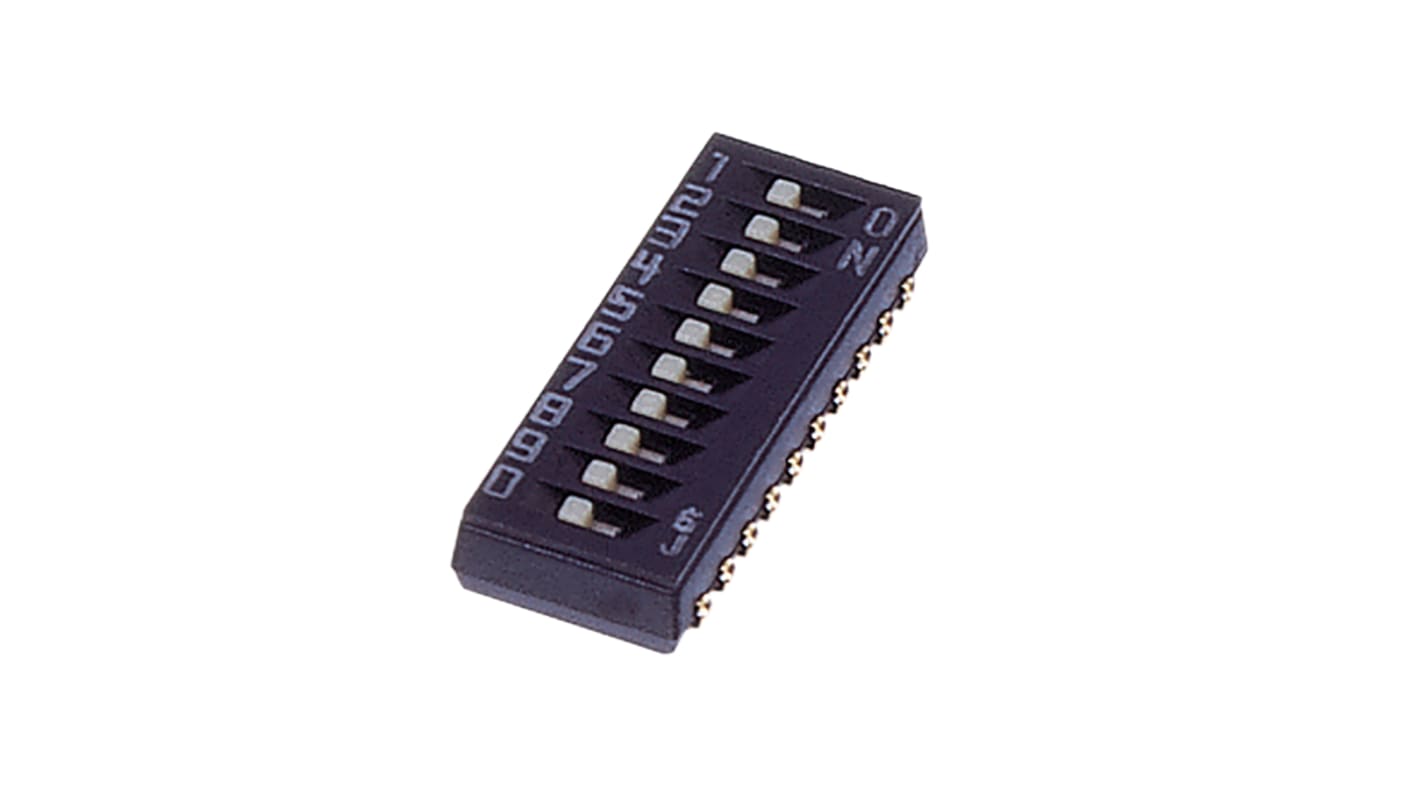 Nidec Components 10 Way Surface Mount DIP Switch SPST