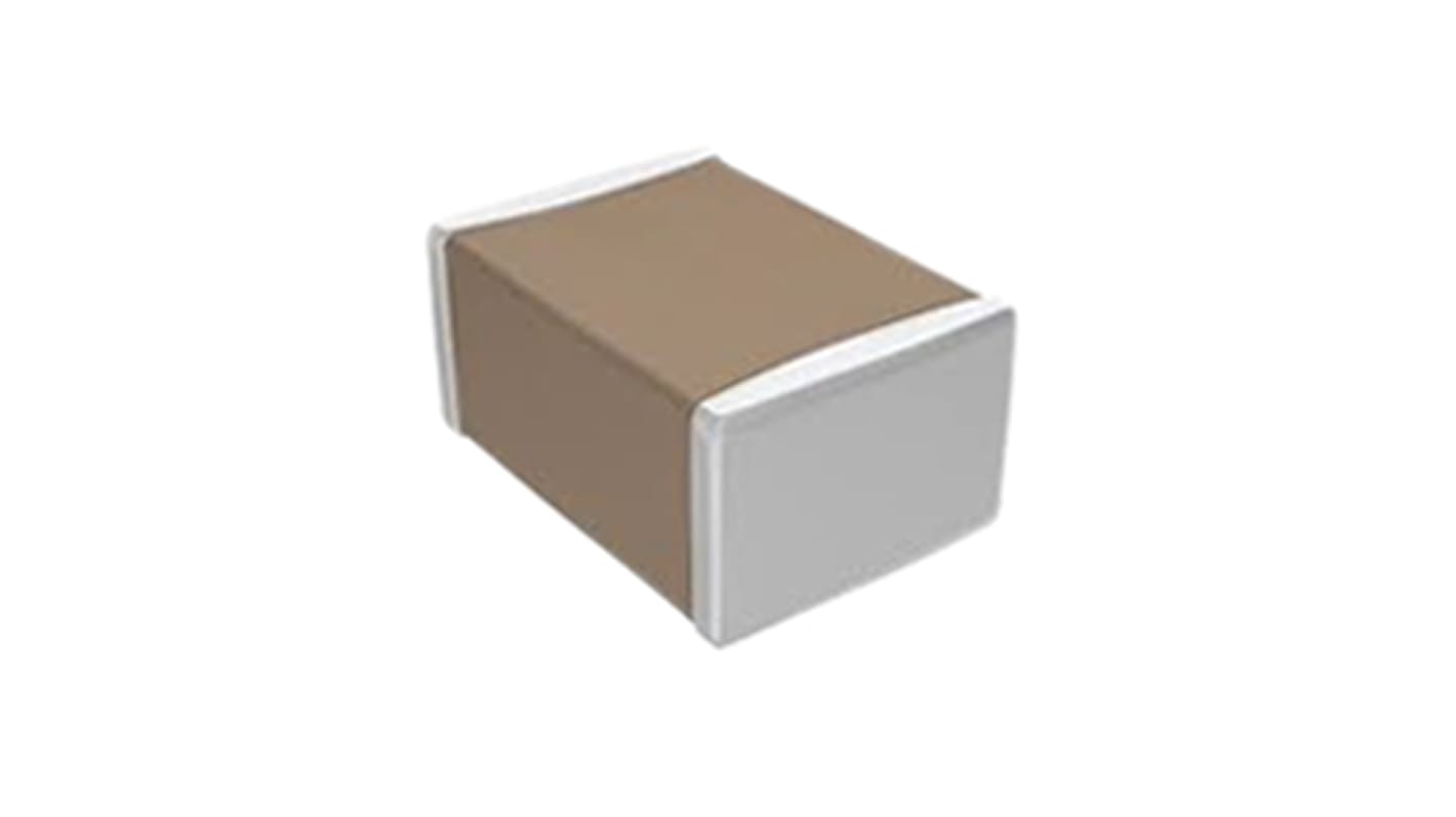 TDK 100nF Multilayer Ceramic Capacitor MLCC, 50V dc V, ±5% , SMD