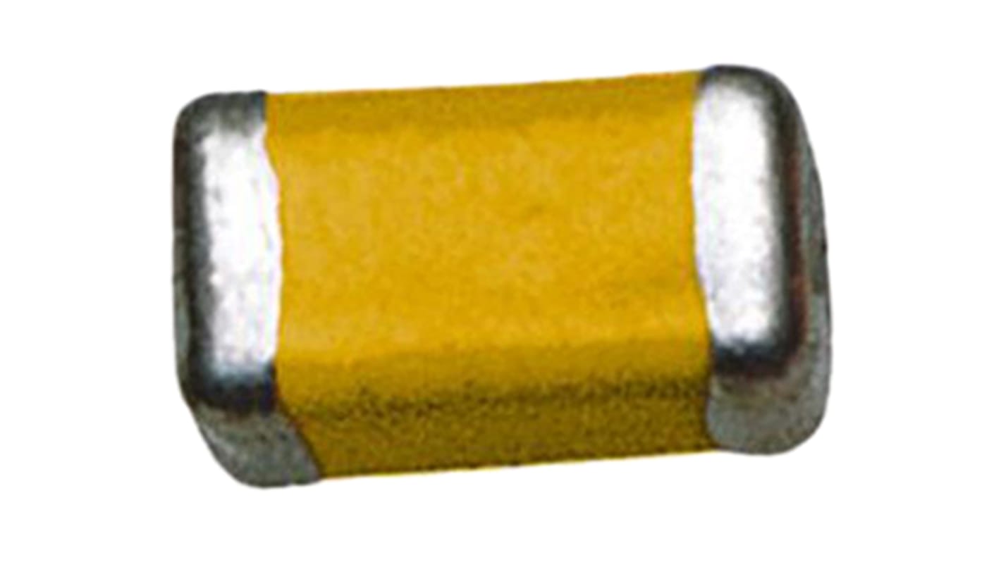 Condensateur céramique multicouche MLCC CMS, 1nF, 100V c.c., ±10%, diélectrique : X8R