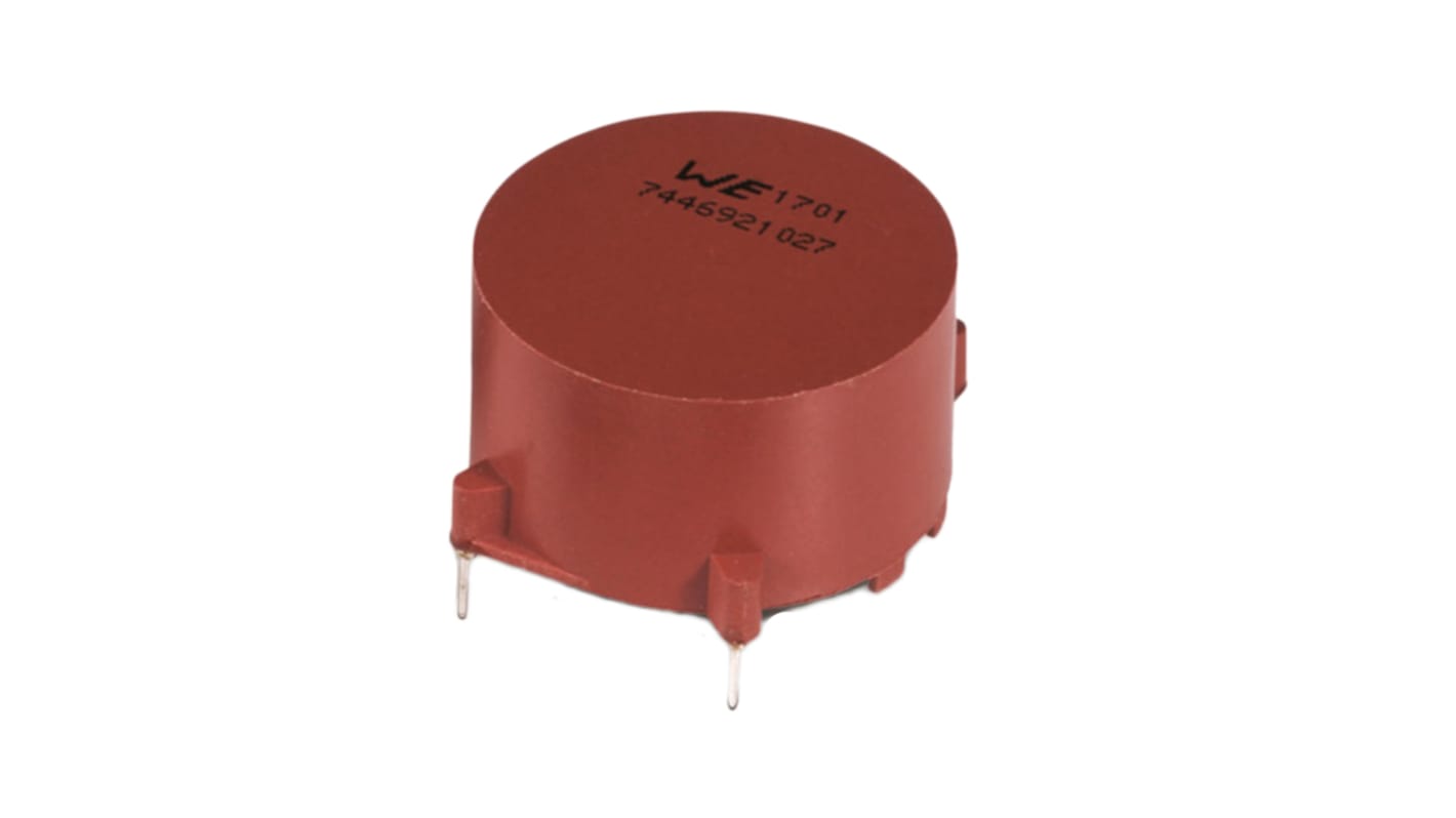 Inductance à mode commun Traversant série WE-LF Wurth Elektronik 2 x 6,8 mH, 1 A, 2 x 0.12Ω