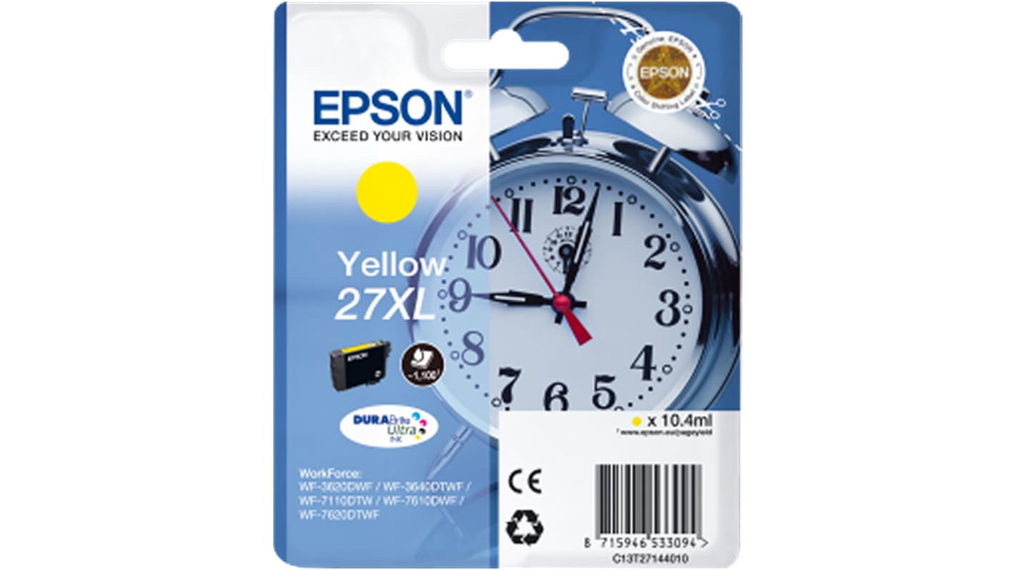 Epson Tintapatron Sárga, WorkForce WF-3620DWF, WorkForce WF-3640DTWF, WorkForce WF-7110DTW, WorkForce WF-7610DWF,