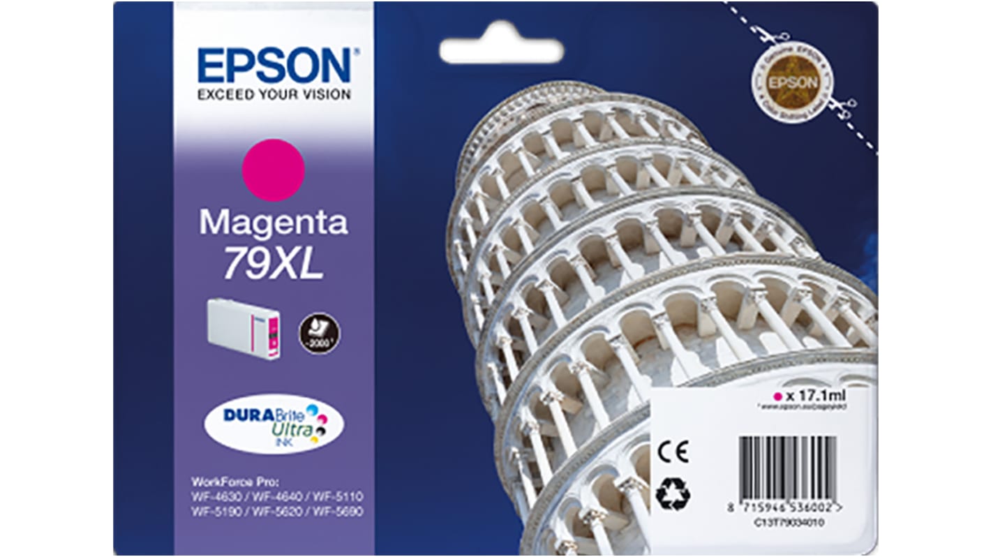 Wkład z atramentem, kolor: Magenta, 79XL, Epson