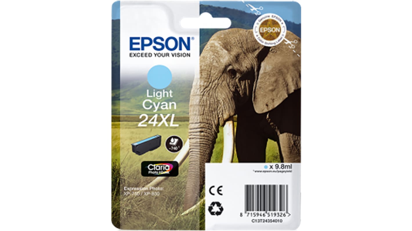 Epson 24XL Light Cyan Ink Cartridge