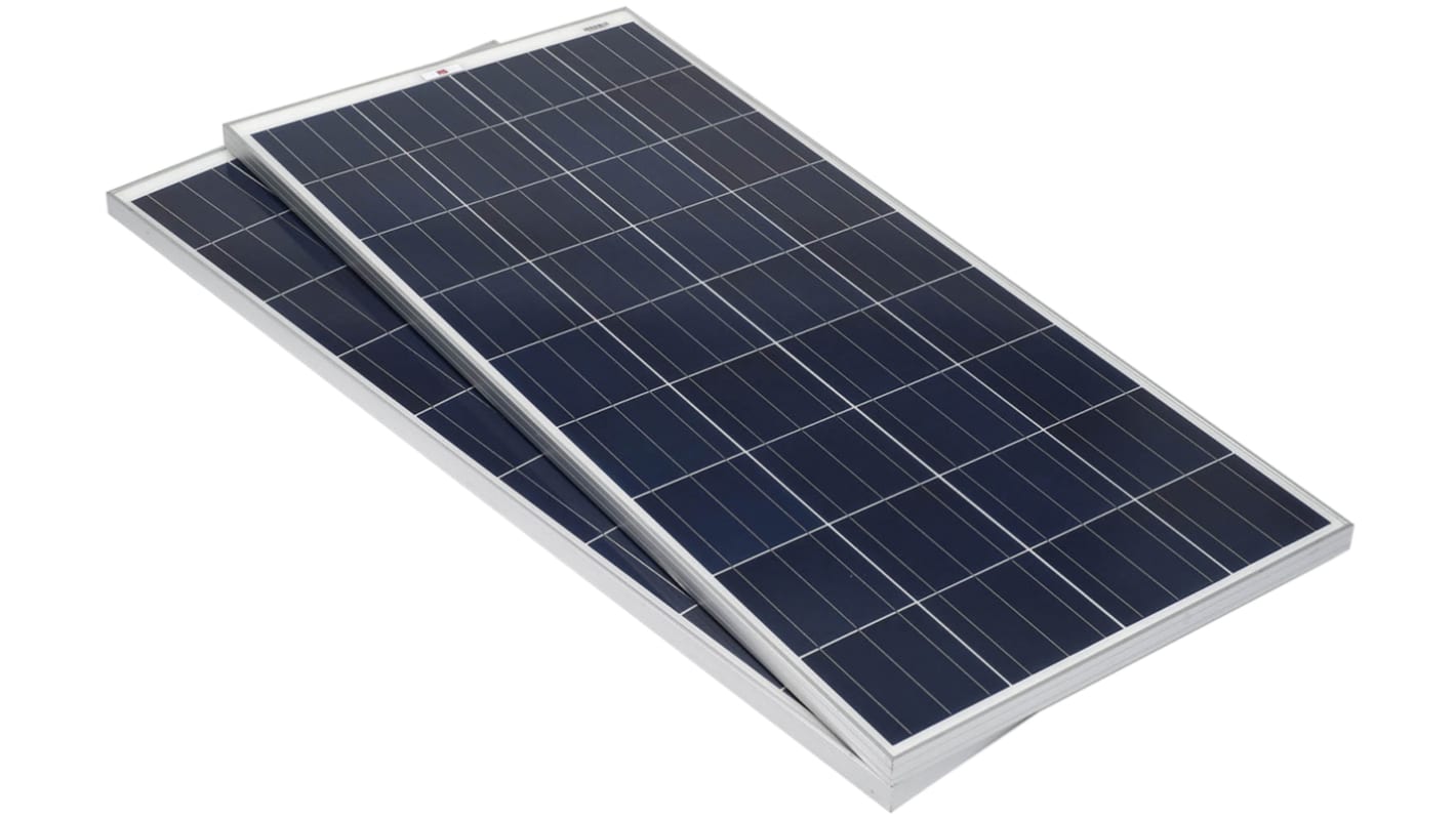 Pannello solare RS PRO, 150W, 720W, 22V, Monocristallo, 1490 x 670 x 35mm