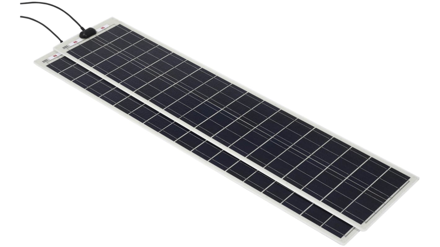 Pannello solare RS PRO, 60W, 120W, 21.78V, 36 celle, Policristallino, 1450 x 315 x 3mm