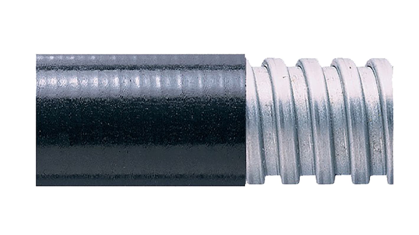 Conducto flexible, estanco Adaptaflex SPL-EF de acero Galvanizado Negro, long. 50m, Ø 20mm, IP40, IP65, IP66, IP67,