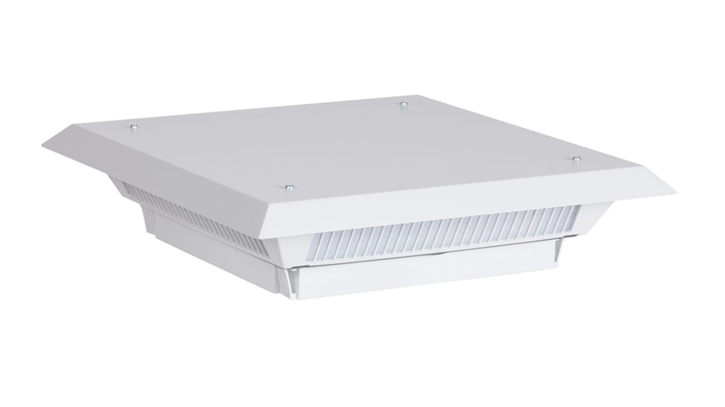 Ventilador con filtro Pfannenberg de 470 x 470mm, alim. 230 V ac, 160W, caudal filtrado 582m³/h, 77 dB(A)dB(A), IP33