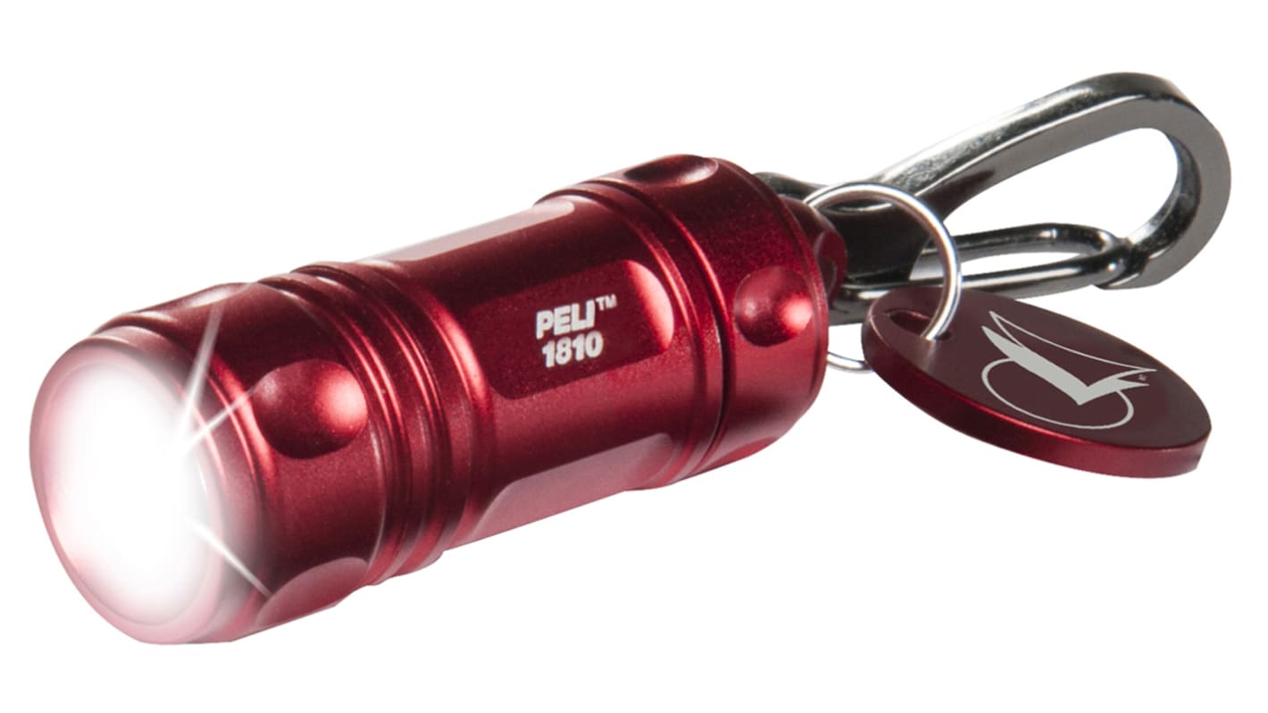 Peli 1810 Taschenlampe LED Rot im Alu-Gehäuse , 16 lm / 23 m, 38 mm